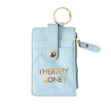 Load image into Gallery viewer, Therapy Money Keychain Wallet (funny, stocking stuffer)
