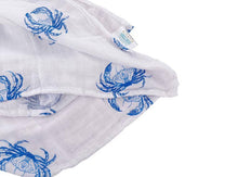 Load image into Gallery viewer, Blue Crab Swaddle (Unisex)
