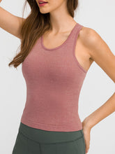 Load image into Gallery viewer, Round Neck Racerback Active Tank
