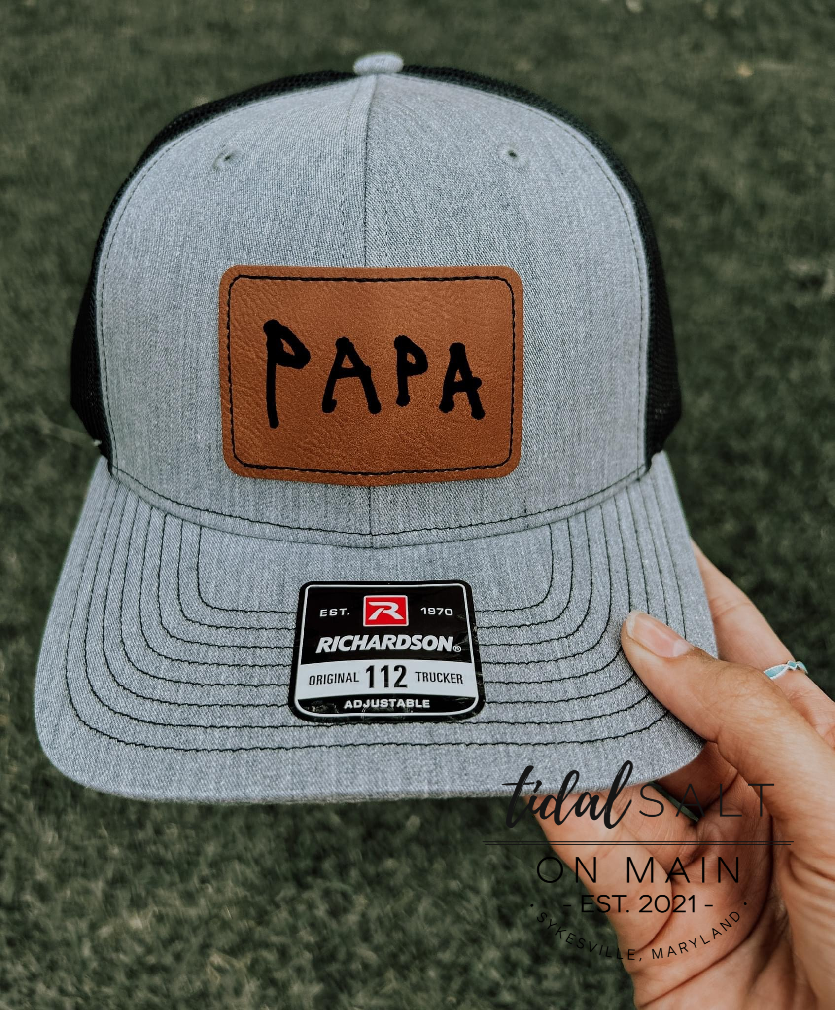 Father's Day-Custom Handwriting Patch on Richardson Cap/Hat- Orders Placed After 6/14 at 8AM Will Not Ready for Father's Day