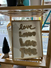 Load image into Gallery viewer, handwritten I love you sign- wood
