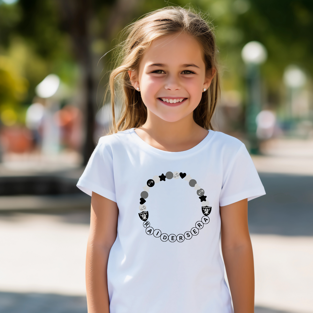 raider friendship bracelet youth tee