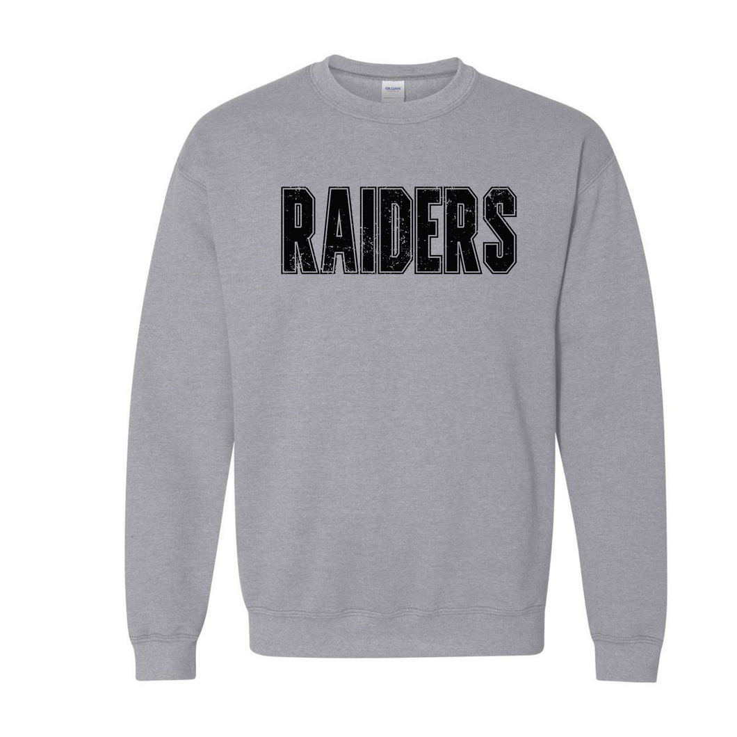 Raider apparel- distressed bold- tee, long sleeve, hoodie, crewneck