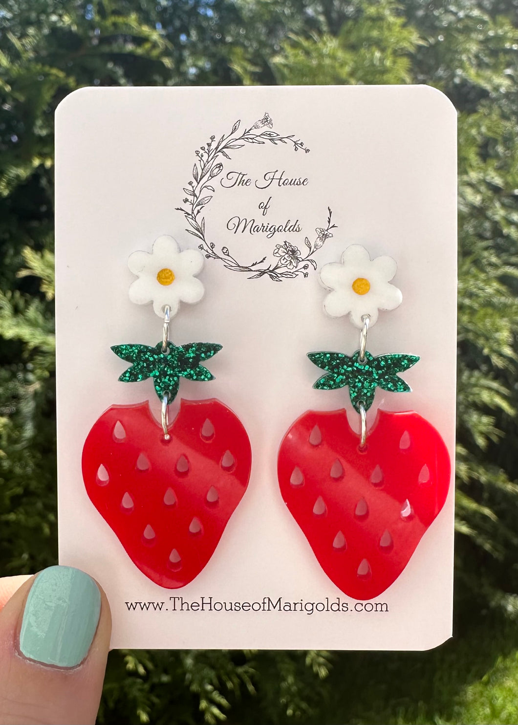 Strawberry Dangle Earrings