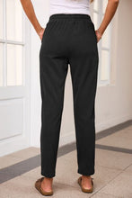 Load image into Gallery viewer, Drawstring Straight Pants with Pockets
