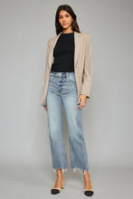 Load image into Gallery viewer, Kancan High Waist Raw Hem Cropped Wide Leg Jeans
