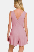 Load image into Gallery viewer, Zenana Surplice Neckline Sleeveless Romper
