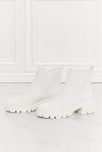 Load image into Gallery viewer, MMShoes Work For It Matte Lug Sole Chelsea Boots in White
