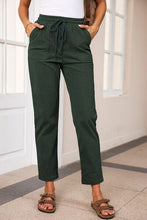 Load image into Gallery viewer, Drawstring Straight Pants with Pockets
