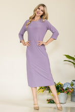 Load image into Gallery viewer, Celeste Full Size Round Neck Midi Dress
