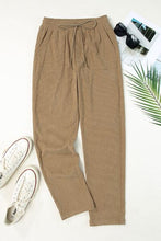 Load image into Gallery viewer, Drawstring Straight Pants with Pockets
