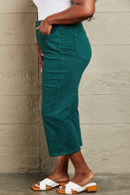 Load image into Gallery viewer, Judy Blue Hailey Full Size Tummy Control High Waisted Cropped Wide Leg Jeans
