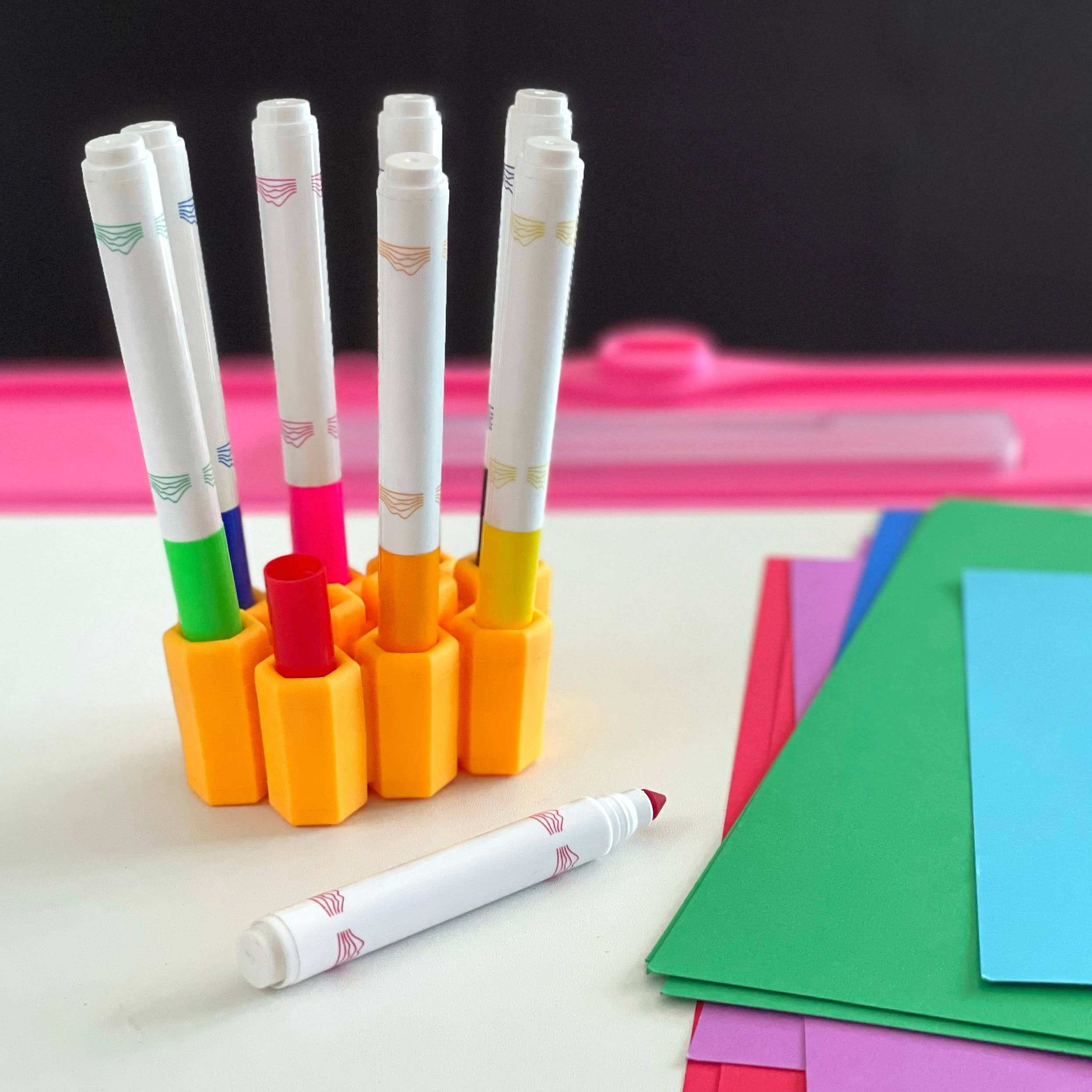 Organize Your Markers with Marker Parker Grip-Tight Coloring Organizer