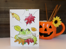 Load image into Gallery viewer, Must Be Fall! Frog Card
