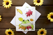 Load image into Gallery viewer, Must Be Fall! Frog Card
