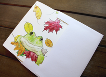 Load image into Gallery viewer, Must Be Fall! Frog Card
