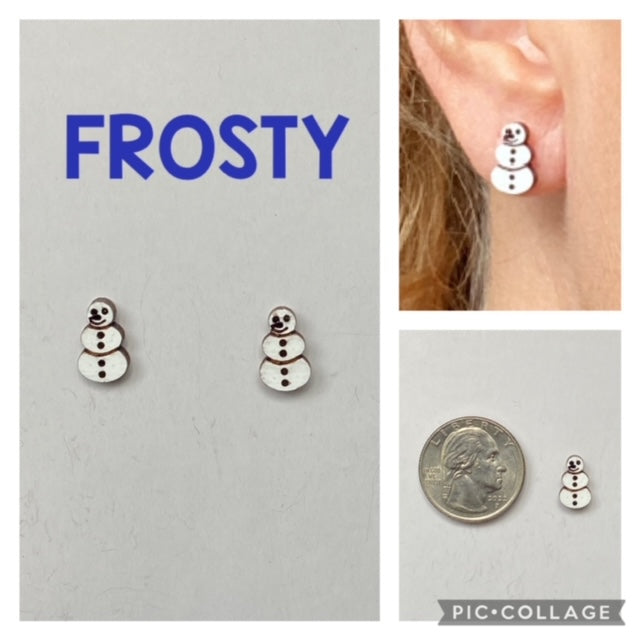 Frosty Snowman Earrings