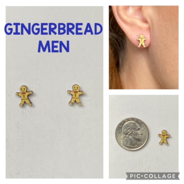 Gingerbread Men Earrings