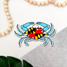 Load image into Gallery viewer, Maryland Crab Flag Sticker
