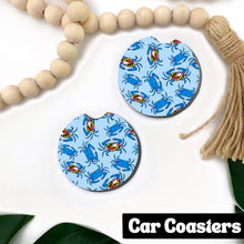 Load image into Gallery viewer, Maryland Blue Crab and Flag Car Coasters
