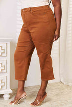 Load image into Gallery viewer, Judy Blue Full Size Tummy Control Garment Dyed Wide Crop
