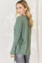 Load image into Gallery viewer, Celeste Full Size Fringe Detail Long Sleeve Top
