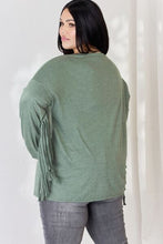 Load image into Gallery viewer, Celeste Full Size Fringe Detail Long Sleeve Top
