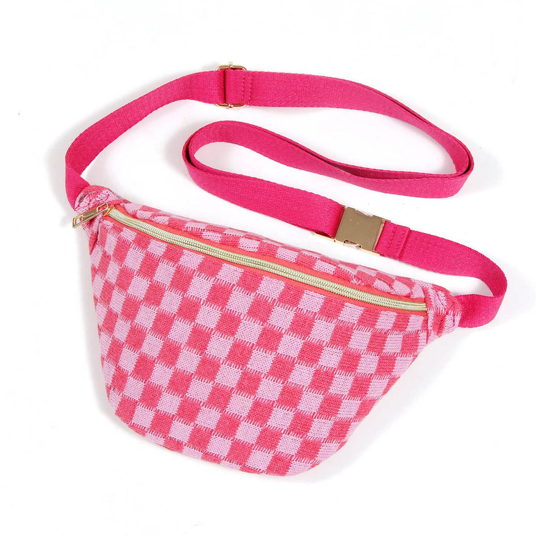 Check Yourself Belt Sling Bag-pink