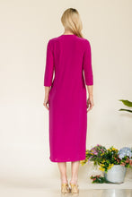 Load image into Gallery viewer, Celeste Full Size Round Neck Midi Dress
