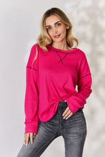 Load image into Gallery viewer, Celeste Full Size Oversized Long Sleeve Top
