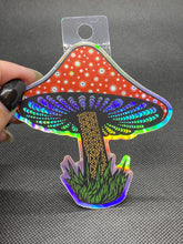 Load image into Gallery viewer, Holographic Magic Mushroom Sticker
