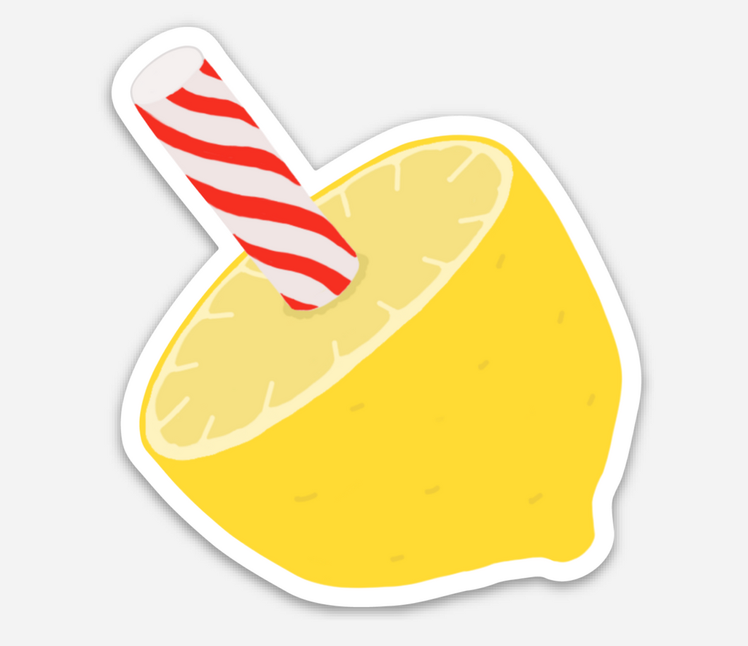 lemon stick sticker